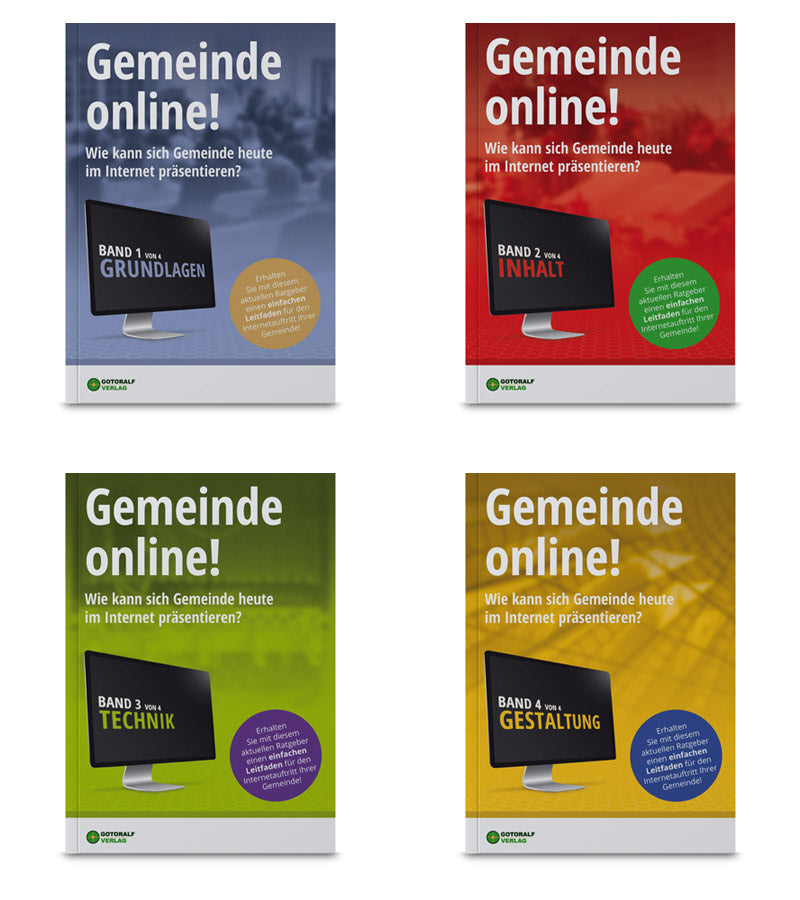 Gemeinde online! – Band 1-4 (Webdesign für Gemeinden)